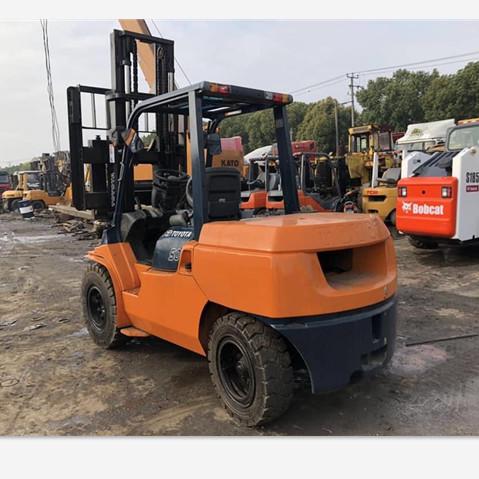Japan Made Toyota 5ton Used Diesel Forklift Truck 7fd50 With Side Shift
