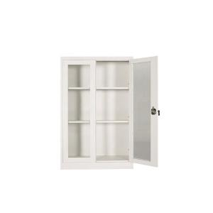 Laboratory Vessel Storage Two Glass Door Metal Filing Cabinet