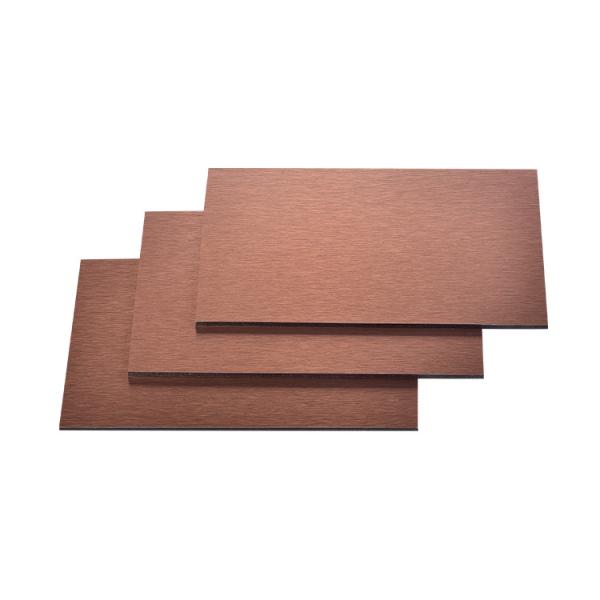 1220mm de prata escovou resistente UV do painel composto de alumínio