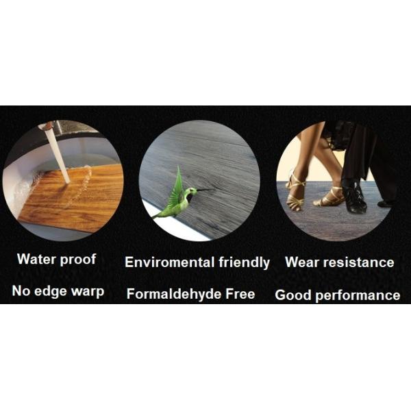 Dry Back PVC Plank Flooring Oak Wood Thickness 1.2mm Wear Layer 0.07mm