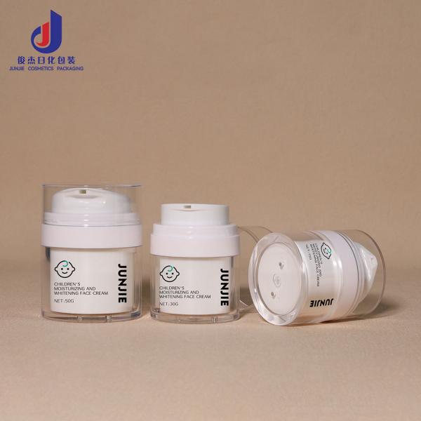 30 ml 50 ml 75 ml 100 ml 150 ml Botella de bomba sin aire púrpura Loción de plástico Botellas sin aire para bebés Crema facial Gel para el cabello