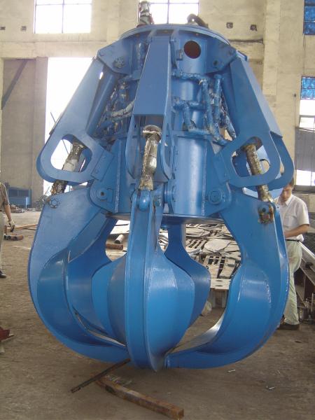 1m3 metal scrap handling electric hydraulic orange peel grab