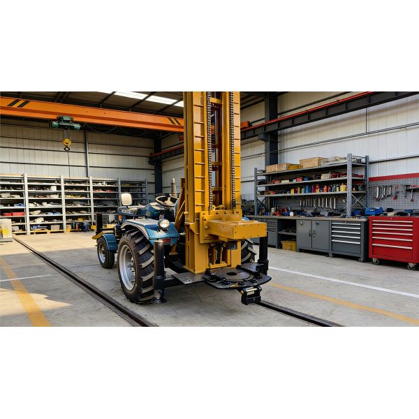 Mobile And Flexible Tractor Type Water Well Drilling Rig With Wide Adaptability
