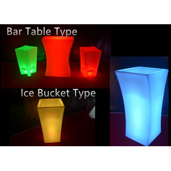 Battery Operated Portable LED Bar Counter / Colorful Lighted Bar Counter Furniture