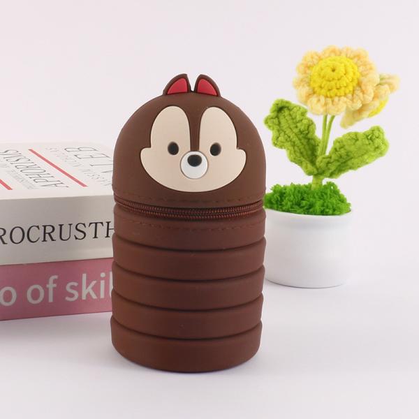 Усовершенствованный 2-в-1 Силиконовый карандаш Сумка ручка Держатель карандаша Капсула Водостойкая Легко очищаемая школьная канцелярская утварь