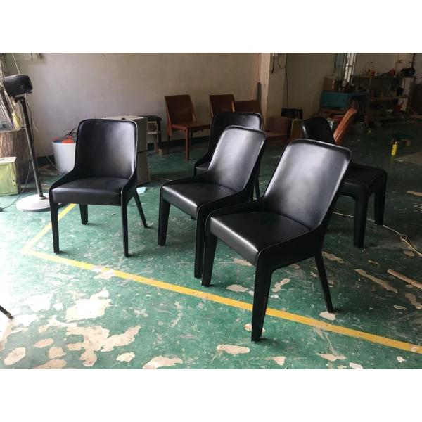 Elegant Bonaldo Lamina Fiberglass Dining Chair With Strong Steel Frame Upholstered