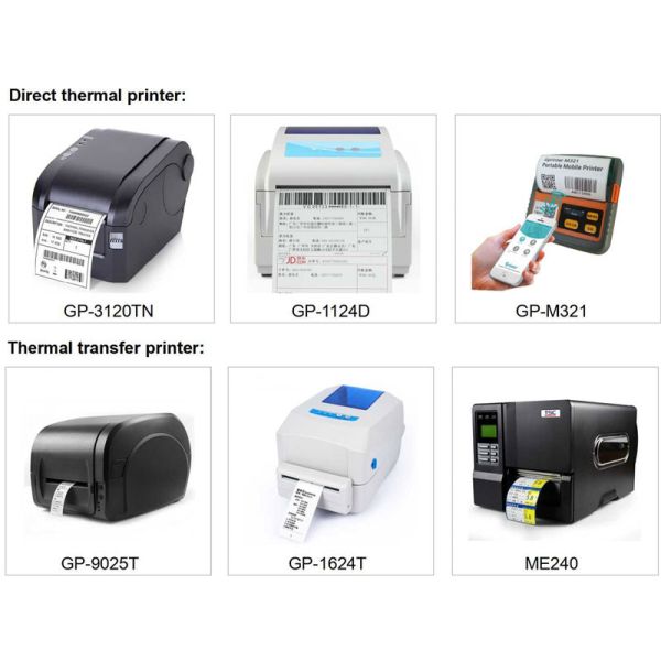 Waterproof 60mm Thermal Printer Roll Paper for Barcode Printing