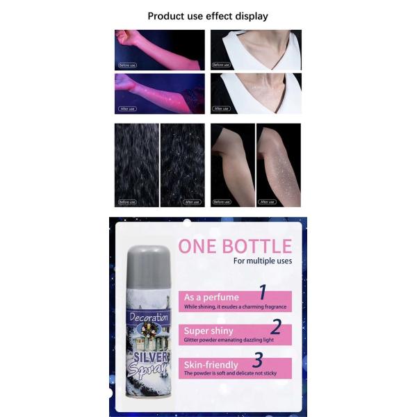 Color Snow Spray For Indian Holi Day Celebrate Party Snow Gold and Silver