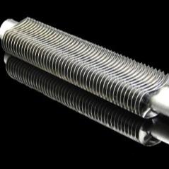 DELLOK Tubo de tubulação de barbatanas soldadas a laser para aquecedores de água