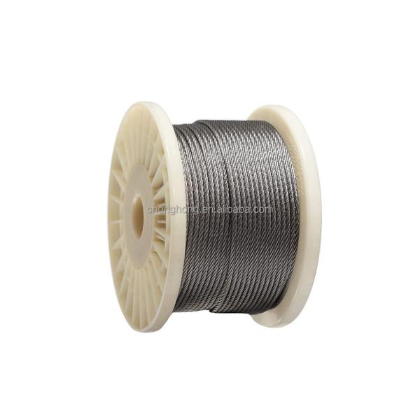 Stainless Steel Cable Wire Rope Slings 500FT 1000FT 1/8 3/16 1/4 7*7 7*19 1770Mpa-2160Mpa Tensile Strength for Hoisting