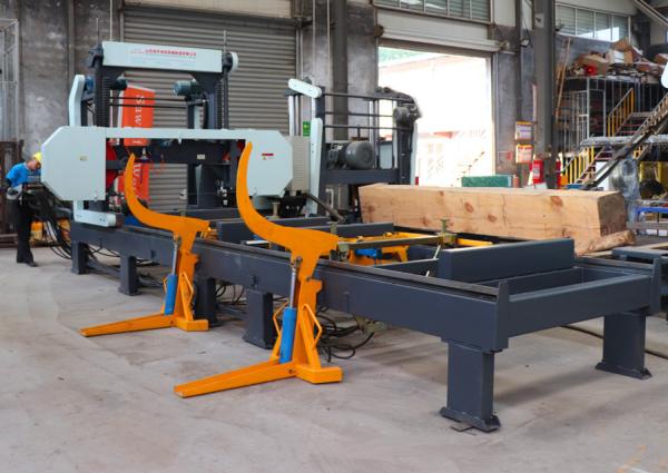 MJH1000 Hydraulic Bandsaw Machine Wood Band Sawmill, log cutting band saw portable sawmill used
