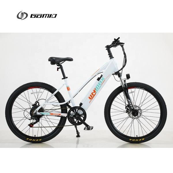 Lightweight Aluminium Alloy Electric Mountain Bicycle With Shimano 6 Speed Derailleur