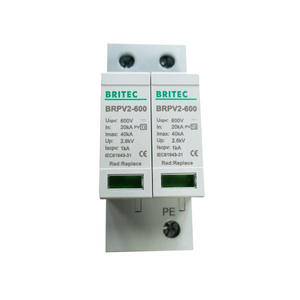 600V Type 2 / Class II PV Surge Arrester with Thermoplastic Material for Lightning Protection