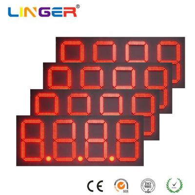 7 Segment LED Gas Price Signs Outdoor Red LED Digital Gas Price Sign