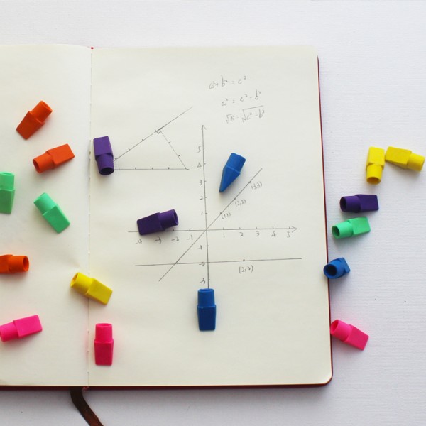 Wholesale Kids Stationery Custom Multicolor Creative Pencil Eraser