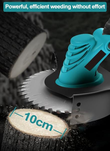 Lightweight Garden Electric String Trimmer With Wheel 2Ah Battery
