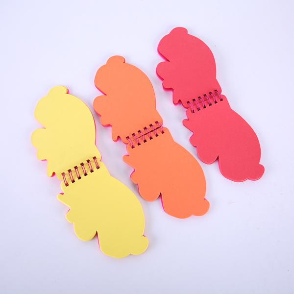 Креативный дизайн мультфильма ПВХ покрытие свободный листовой блокнот для портативного записи