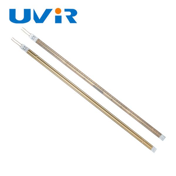 Ouro que reveste o comprimento do aquecimento da lâmpada infravermelha 1060mm de onda média