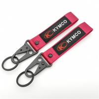 Des cordons de clé KYMCO personnalisés - Des câbles rouges en gras + des pinces métalliques de qualité professionnelle + un impact instantané sur la marque