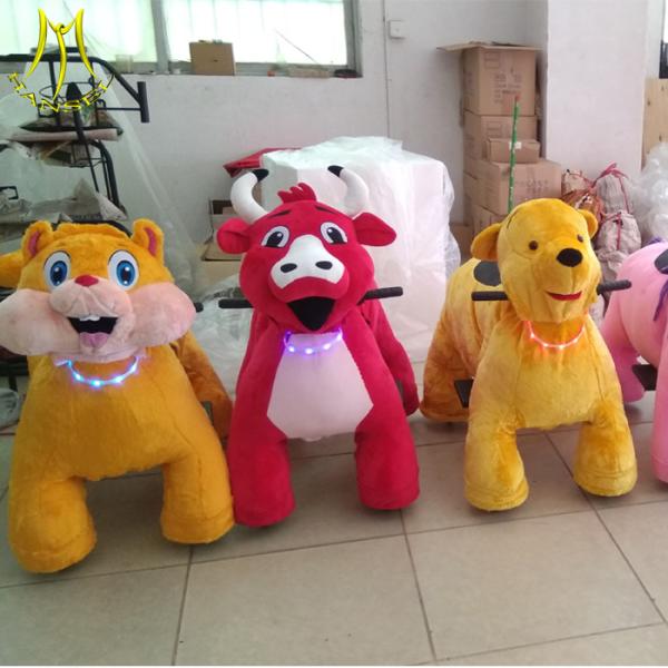 Hansel battery carts toy motorized plush riding animals car ride for shopping mall