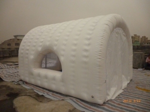 Outdoor sealed tent inflatable camping on beach