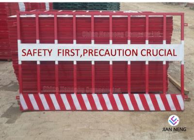 Temporary Edge Protection Guardrail Red And White Color For Building Construction Sites