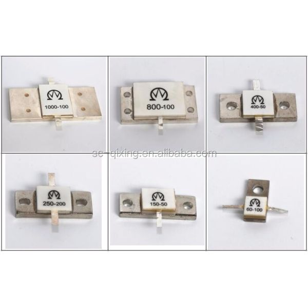 Flange Mount RF Resistor with 1~100 Ohms Resistance ±5% Tolerance and DC-1GHZ Frequency Range