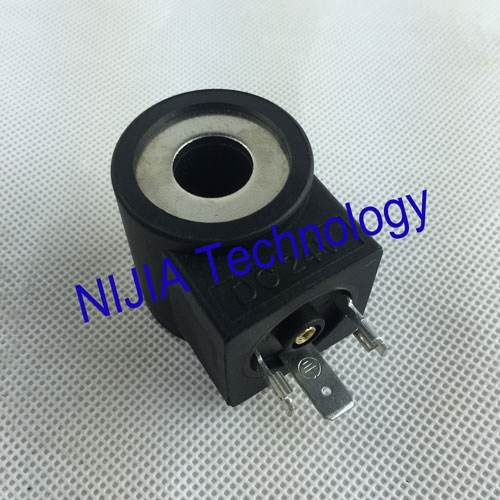DIN43650 Hydraulic Solenoid Coil Tube Φ13 High 37.7mm 20.5W Electric Circuits DC12V DC24V