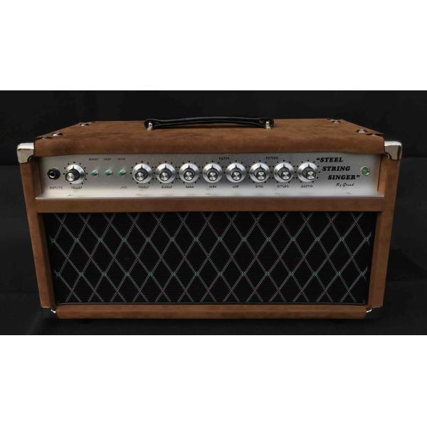 2024 HOT!!! Dumble #002 Version Clone SSS20-Steel String Singer SSS Tube Amp Head 20Watt in Suede Brown with Original Knobs