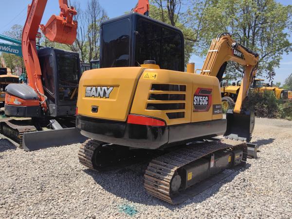 5T 36kw Used Sany Excavators Mini  Backhoe Construction Excavator Sany Sy55c