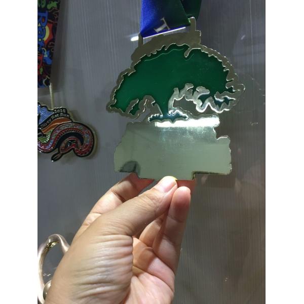 Light Weight Advertisement Hard Enamel Medals Antique Nickel Plating