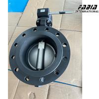 DN200 válvula de água de borboleta dupla excêntrica de alta pressão de aço inoxidável manual