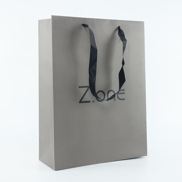 Carrier Art Kraft Coated Paper Shopping Bag For Clothes Apparel Gift