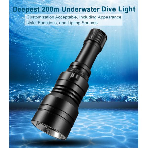 4500 Lumens Underwater Diving Flashlight  IP68 Rechargeable Dive Torch