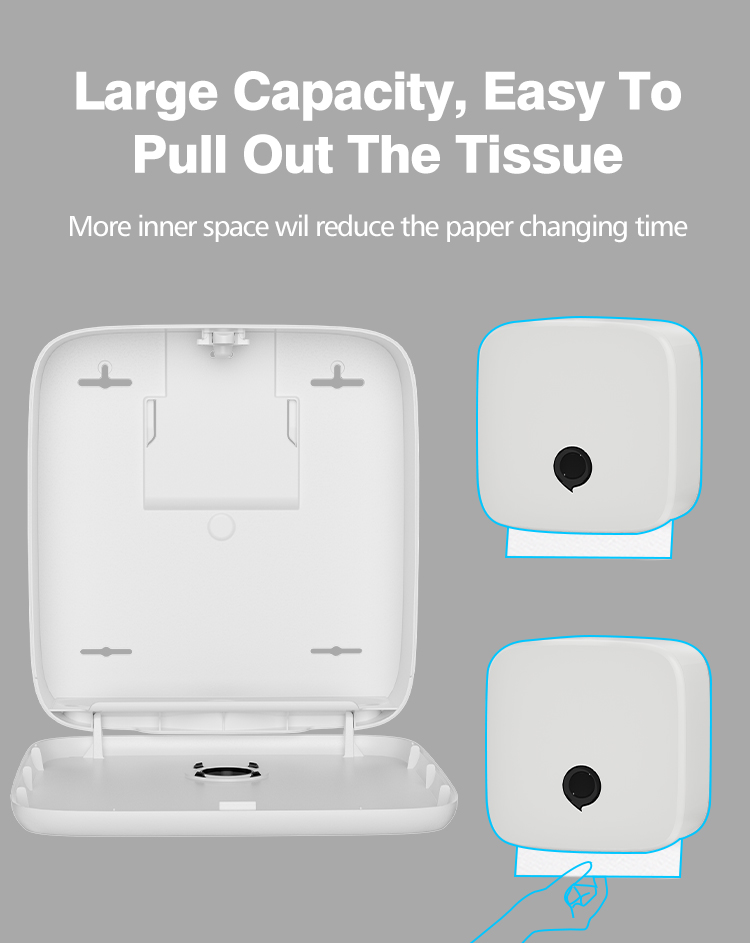 Plastic V Fold Manual Paper Dispenser Wall Mounted Modern Paper Towel Dispenser