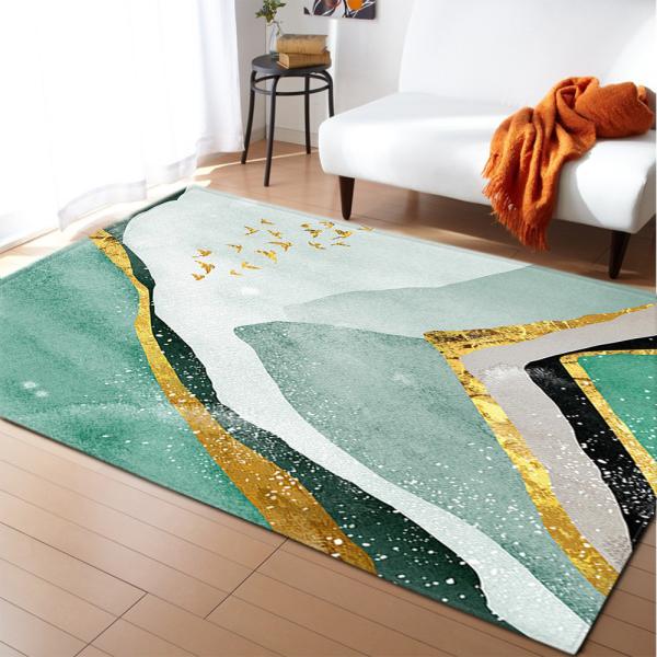 Marble living room carpet, bedroom, dining room floor mat size can be customized