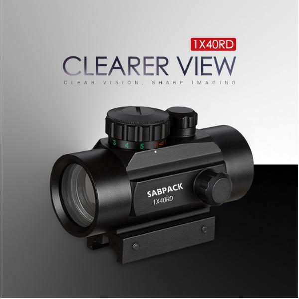 Sabpack iluminó el cuerpo rojo de la aleación de aluminio del grado del aire de Dot Reflex Sight 1X40