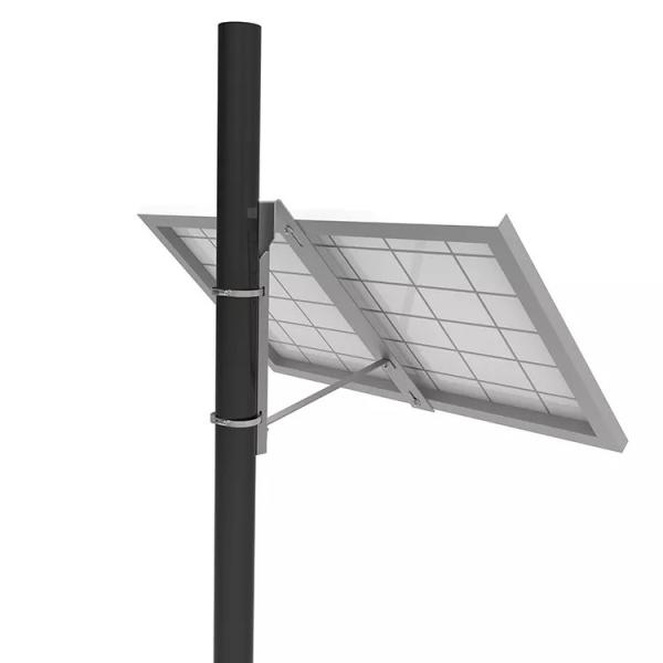30w 60w Solar Panel Bracket Aluminum Alloy 100w Pole Mount Bracket