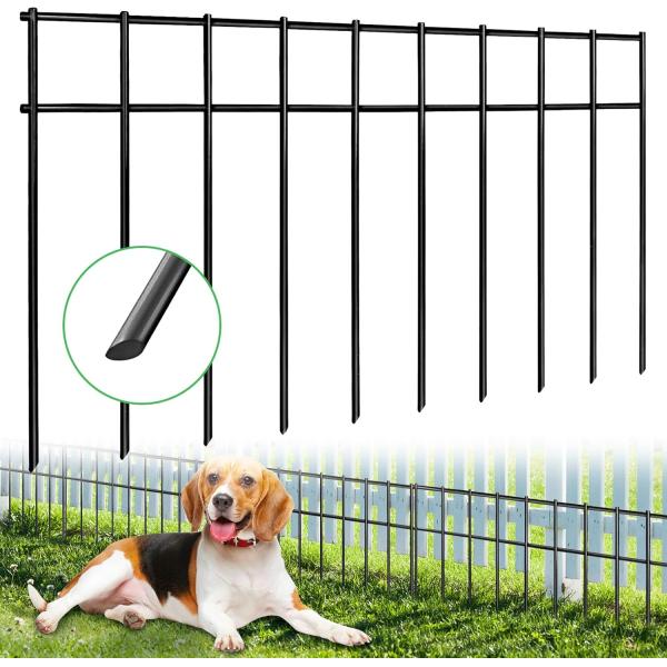 Animal Barrier Fence, Sharp Angled Ends, Ground Spike Defense,Underground Decorative Garden Fence(