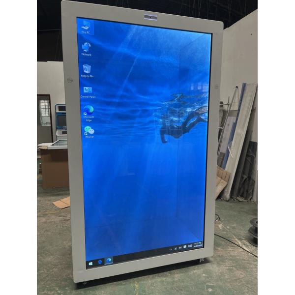 10.1-86 pouces intérieur Hologramme 3D vidéo interactive Holographique boîte d'écran tactile Écran LCD transparent