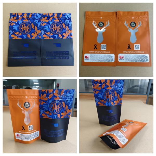 Customizable Full Color Printing Pattern Child Resistant Bags For Medicine Packaging With Special Visible Window.
