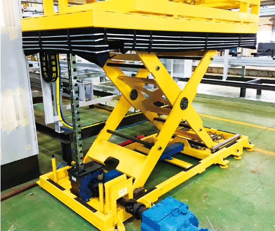 High Strength Rigid Chain Structure Scissor Fork Lift Platform  Customization