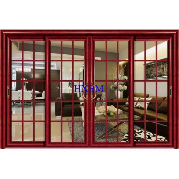 Раздвижные двери застекленные двойником алюминиевые с профилем алюминия глубины 2мм 120мм