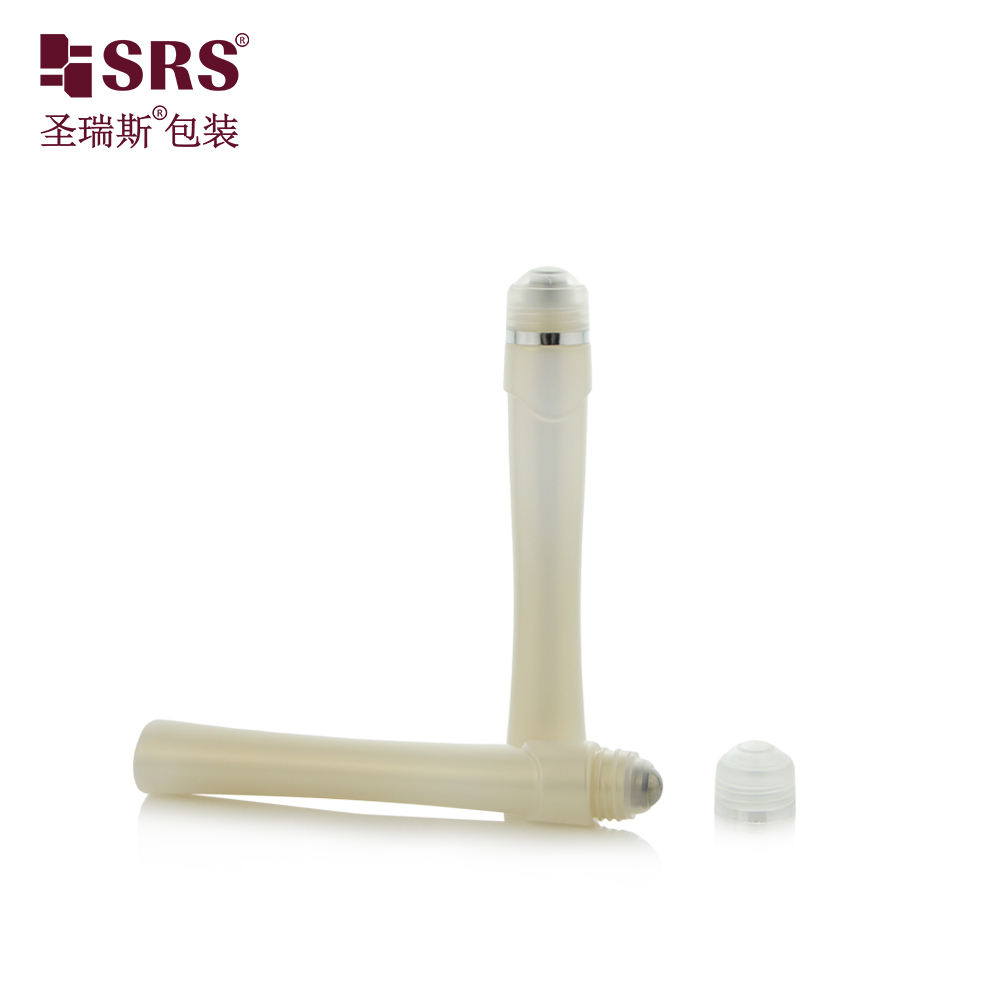 15ml PETG Roll On Bottle Stainless Steel Ball Portable Massage Container for Essential Oil