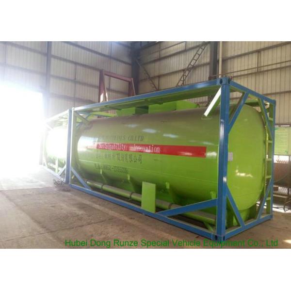 20Feet HCL Acid ISO Tank Container For Shipping UN1789 Steel Lined PE 16mm