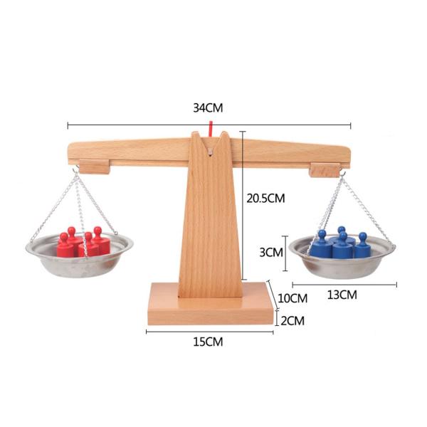 Kids Learning Weight Sensing Libra Toys for Children's Education Age Range 2 to 4 Years