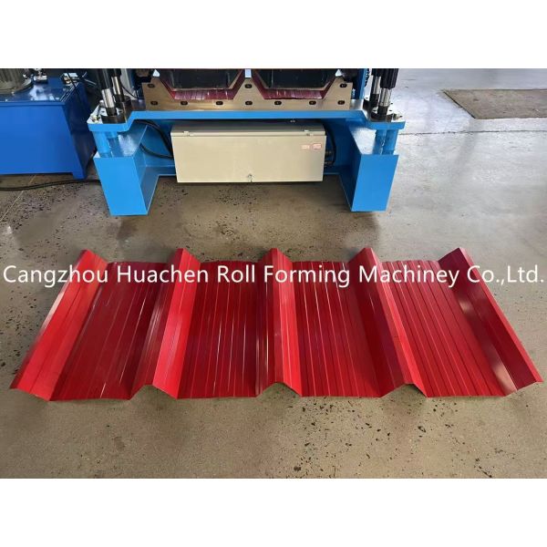 24 Rollers Steel Roofing Sheet Roll Forming Machine with 45# Steel Quenching and Plating and 12 Month Warranty