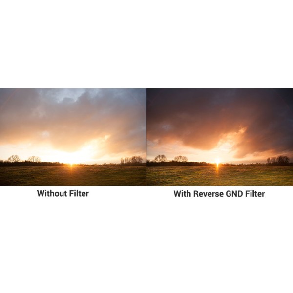 150x170mm Reverse GND Filter Nano Coating Reverse Graduated ND Filter With No Color Cast