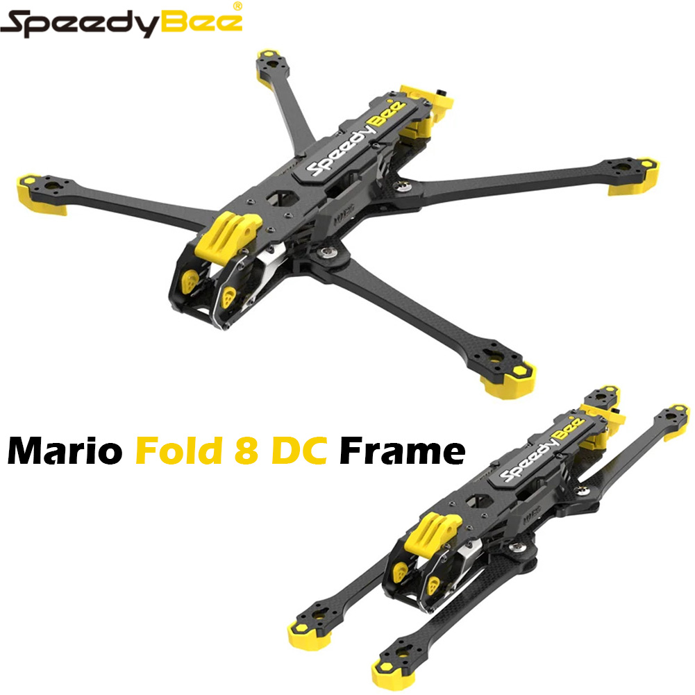 SpeedyBee Mario Fold 8 Inch Long Range Frame For 2807 Motor O3 Air Unit RC Racing Drone Quadcopter Kit