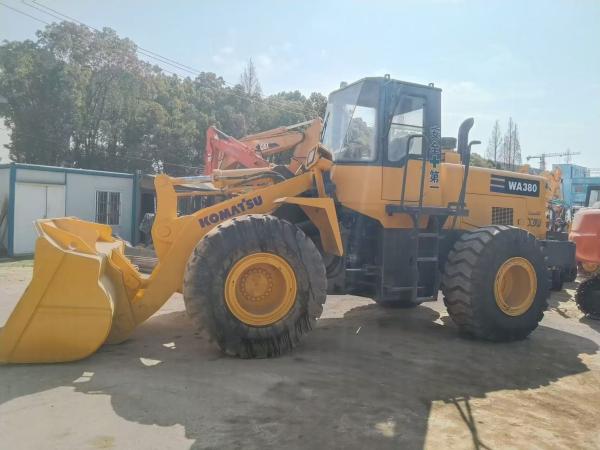 Japan WA380-3 Used Komatsu Wheel Loaders Long Lasting Easy Maintenance